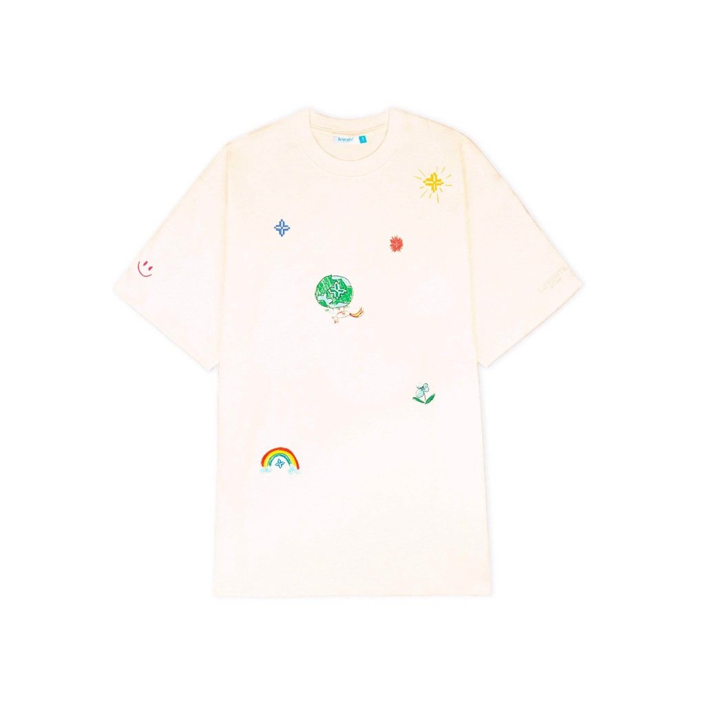 Levents - áo thun loveyou300k special/ cream son.saigon local brand