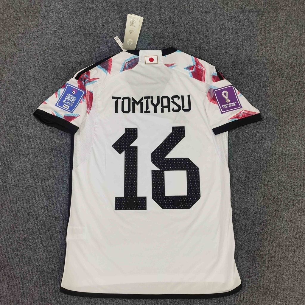 adidas Japan Home Tomiyasu 16 Jersey 2022-2023 (Official Printing)