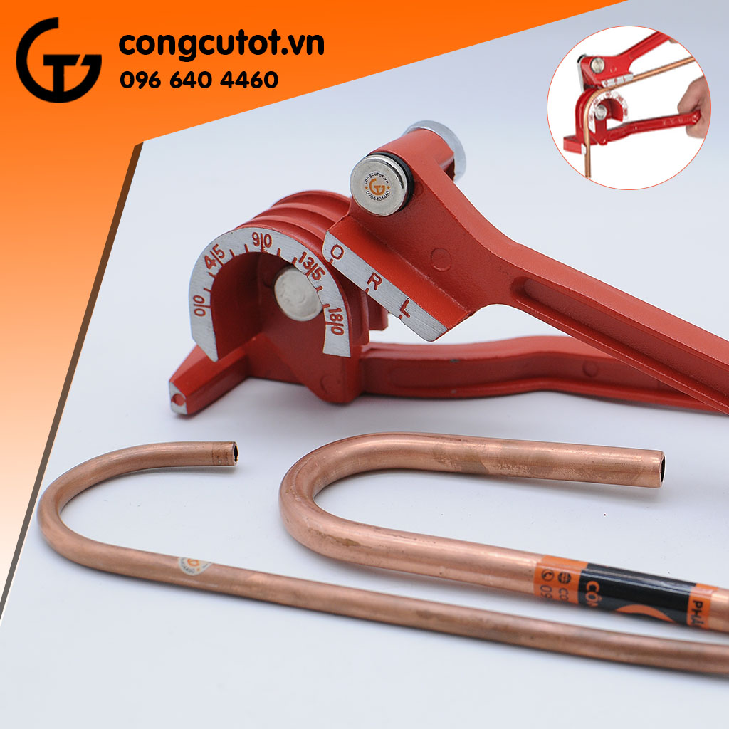 Vam uốn ống đồng cầm tay 6/8/10mm 180 độ
