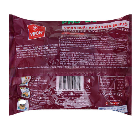 Phở bò ăn liền Vifon 65g