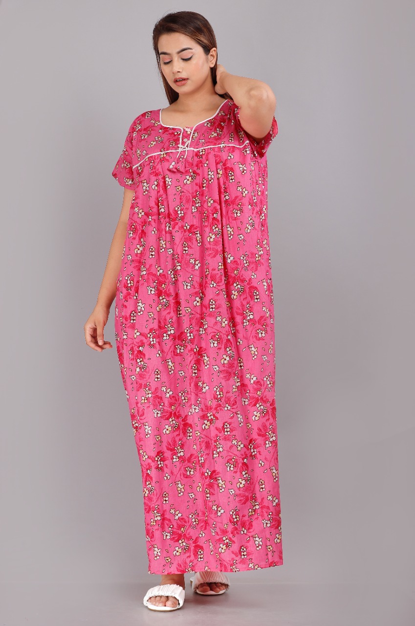 Night Wear For Ladies Cool Comfortable For Summer Gown