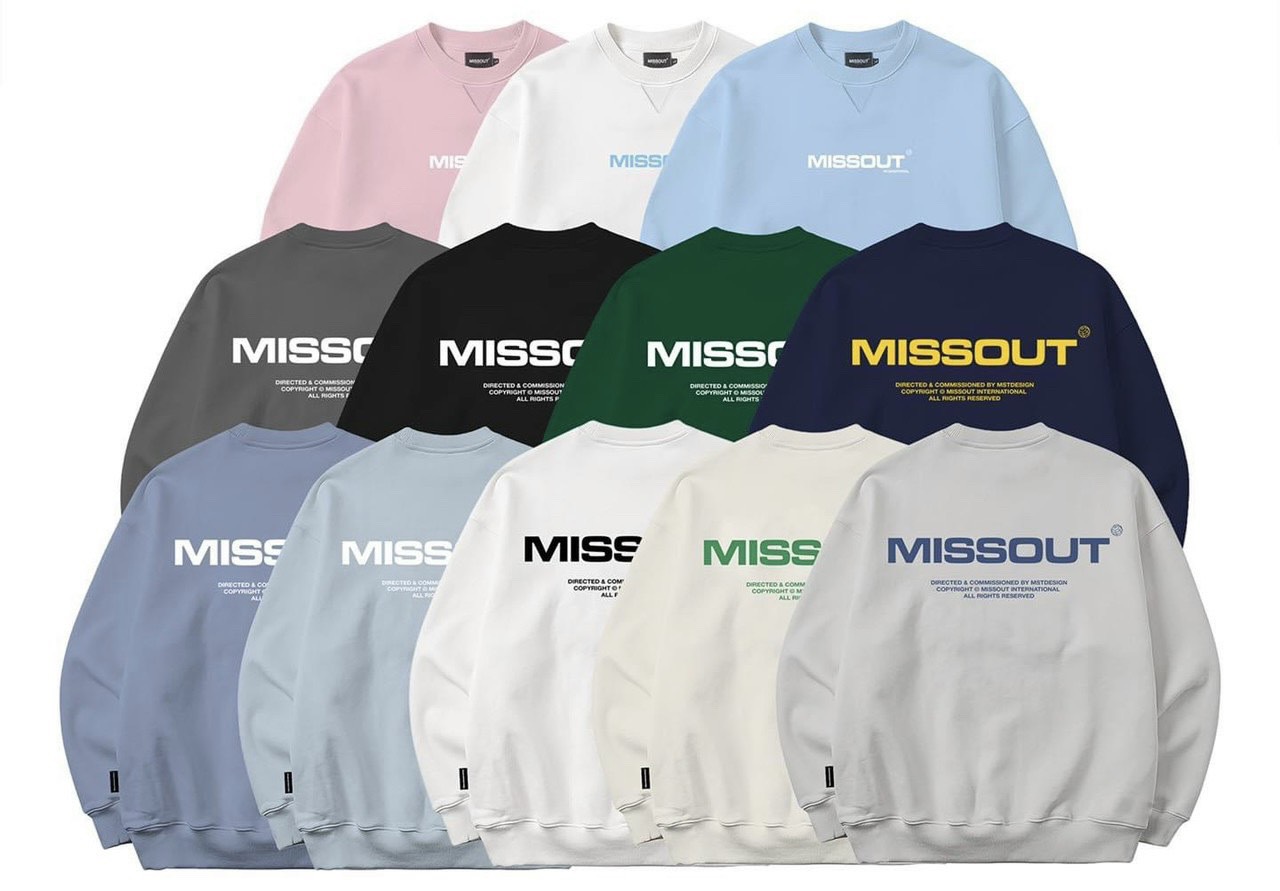 Áo Sweater Nỉ Bông Local Brand Missout Unisex Nam Nữ Full Mạc Chất Dày Dặn