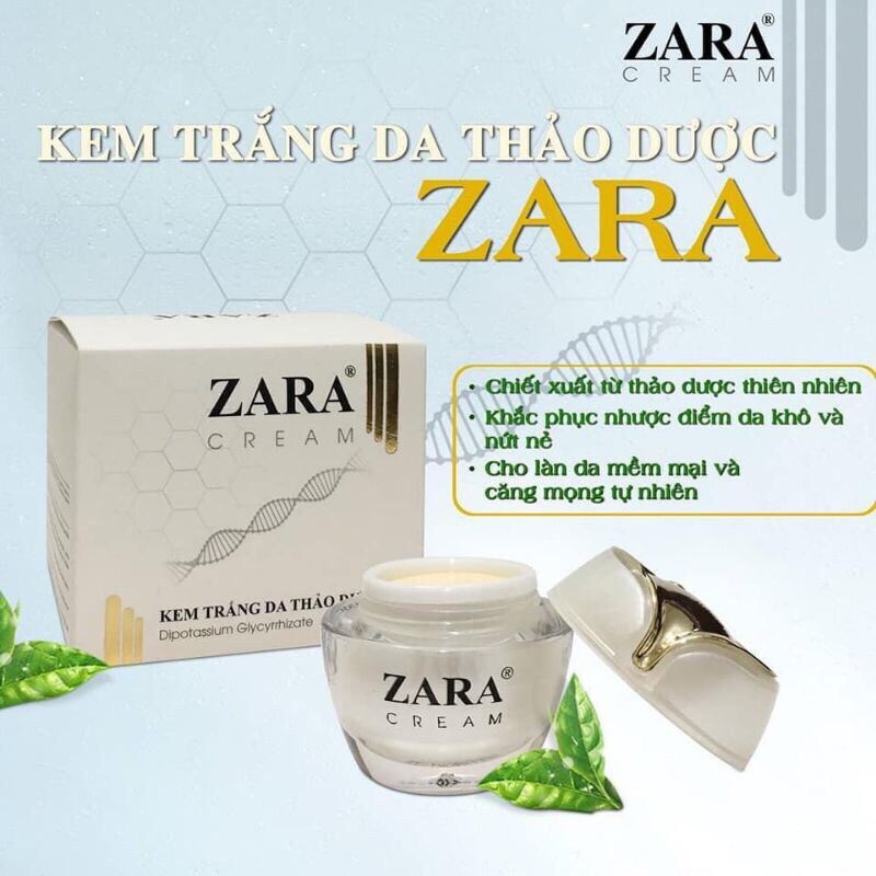 Kem dưỡng trắng da Zara 12g