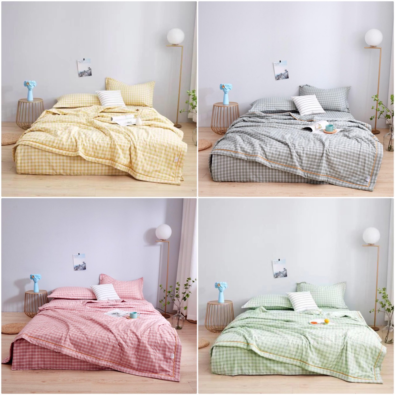 Bộ Chăn Ga Gối 100% Cotton Organic Chất Liệu Thoáng Mát Kích Cỡ Đa Dạng By. C.A Decor Store