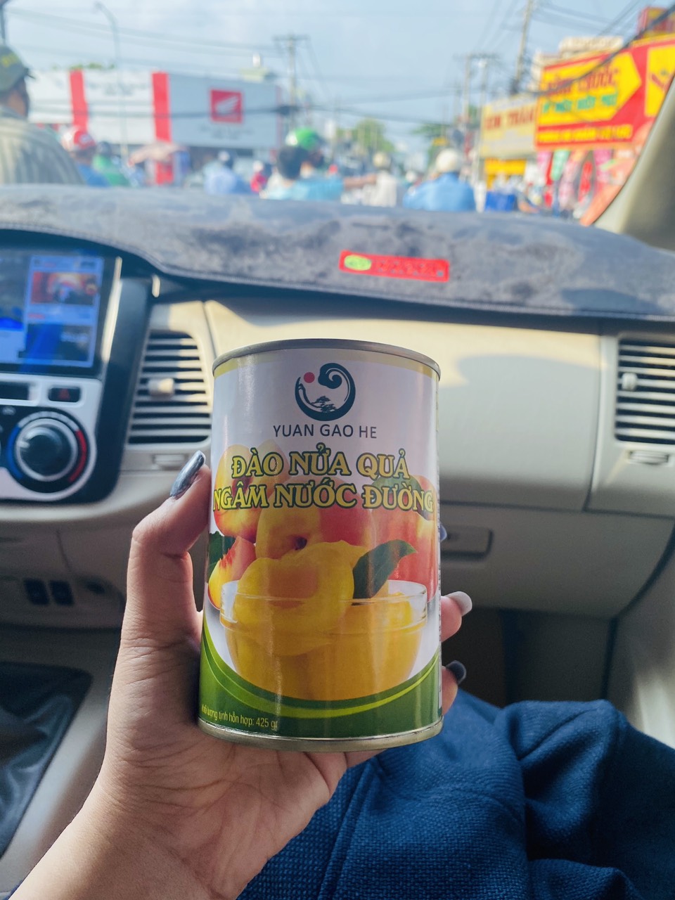 Đào ngâm nước đường 425g