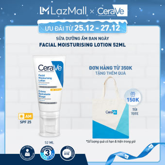 Sữa dưỡng ẩm chuyên biệt ban ngày CeraVe AM Facial Moisturiz Lot 52ML