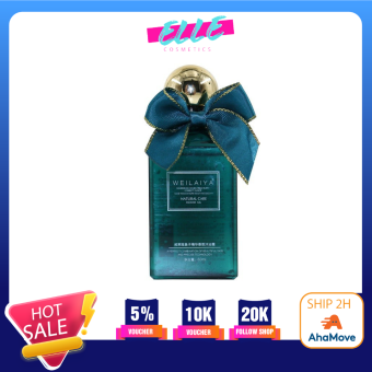 Combo sữa tắm hương nước hoa Weilaiya trứng cá tằm Scaviar màu xanh 60mll