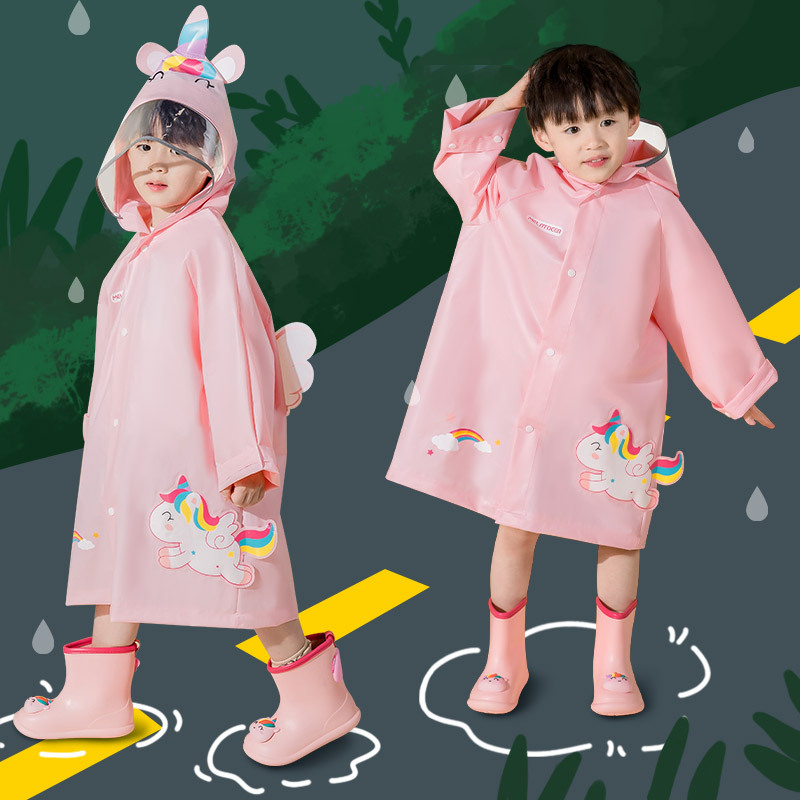 Áo mưa Unicorn , vịt con và Hồng Thỏ đáng yêu dáng dài cho bé