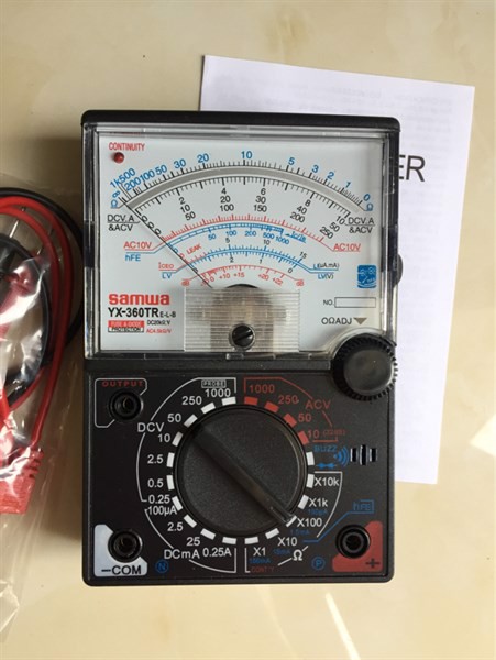 Đồng hồ đo kim vạn năng Samwa YX-360TR VOM kèm pin chuyên sửa điện tử
