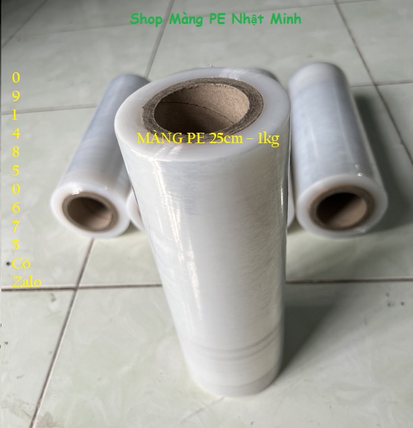 Màng pe quấn, màng chít 25cm 1kg