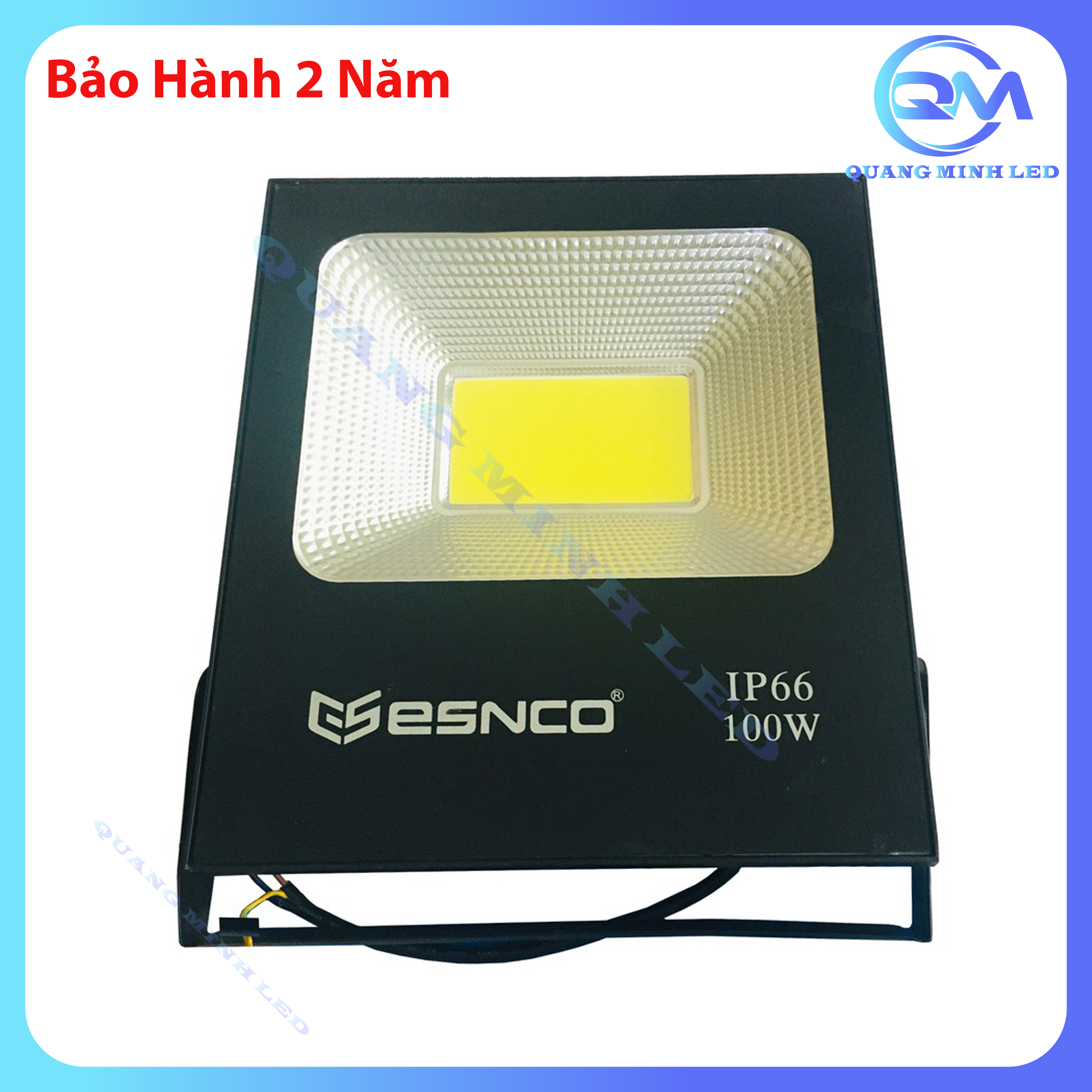 Đèn Pha Led 100W Chuyên Dụng chống nước, kháng bụi chuẩn IP66 trang trí sân vườn, rọi cây, soi bảng hiệu cực đẹp