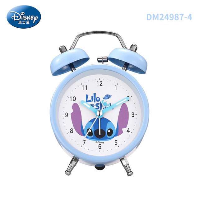 Disney Cartoon Lilo Stitch Alarm Clock Toy Growing Led Color