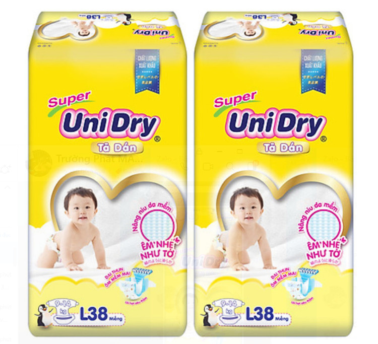 Combo 2 Bịch Tả Dán Unidry S48 - M42 - L38 - XL 34 Miếng
