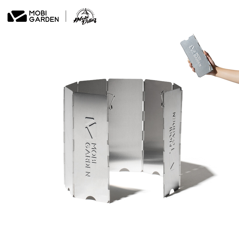 Mobigarden kính chắn gió cho bếp ga cắm trại kính chắn gió 8 chiếc