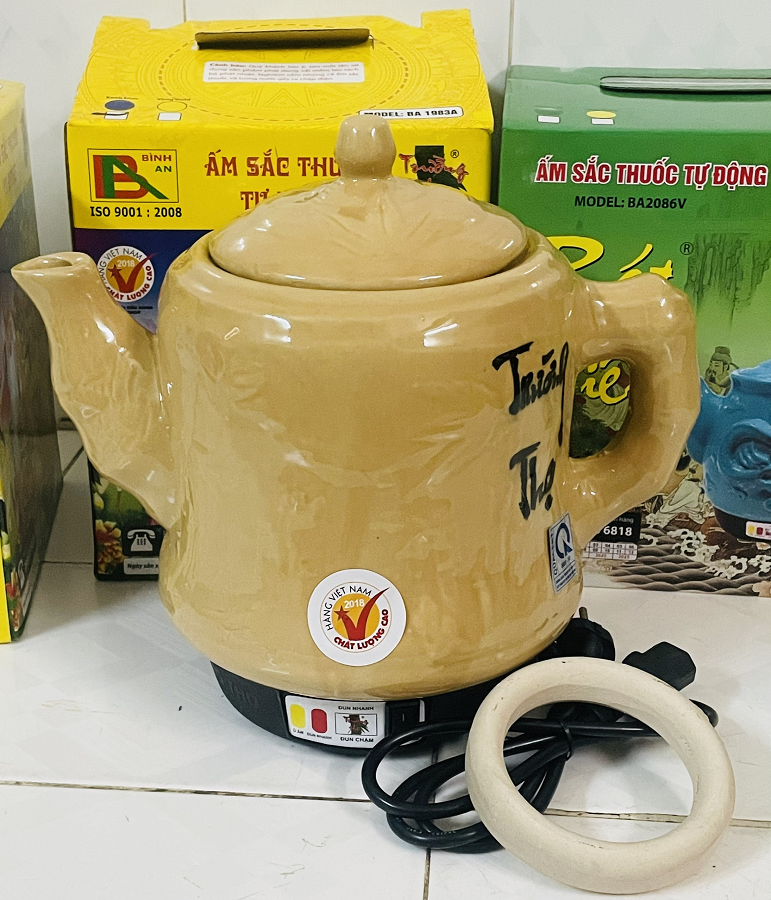 Ấm sắc thuốc trường thọ ba-2086 tùng trúc