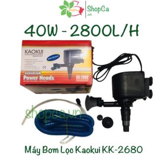 Máy Bơm Chìm Lọc Nước Kaokui KK-2680 (40W-2800L/H-1.8M) - Bơm Nước 3 Trong 1 (Hút, Đẩy, Thổi Oxy) Cho Hồ Cá Cảnh