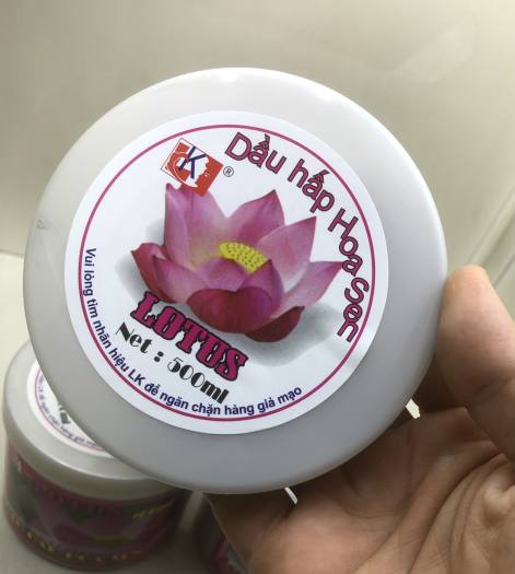 Kem ủ hấp dầu bóng tóc phục hồi hư tổn Hoa Sen Lotus 500ml