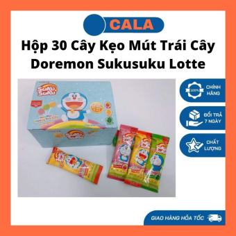 Hộp 30 Cây Kẹo Mút Trái Cây Doraemon Suku Suku Lotte