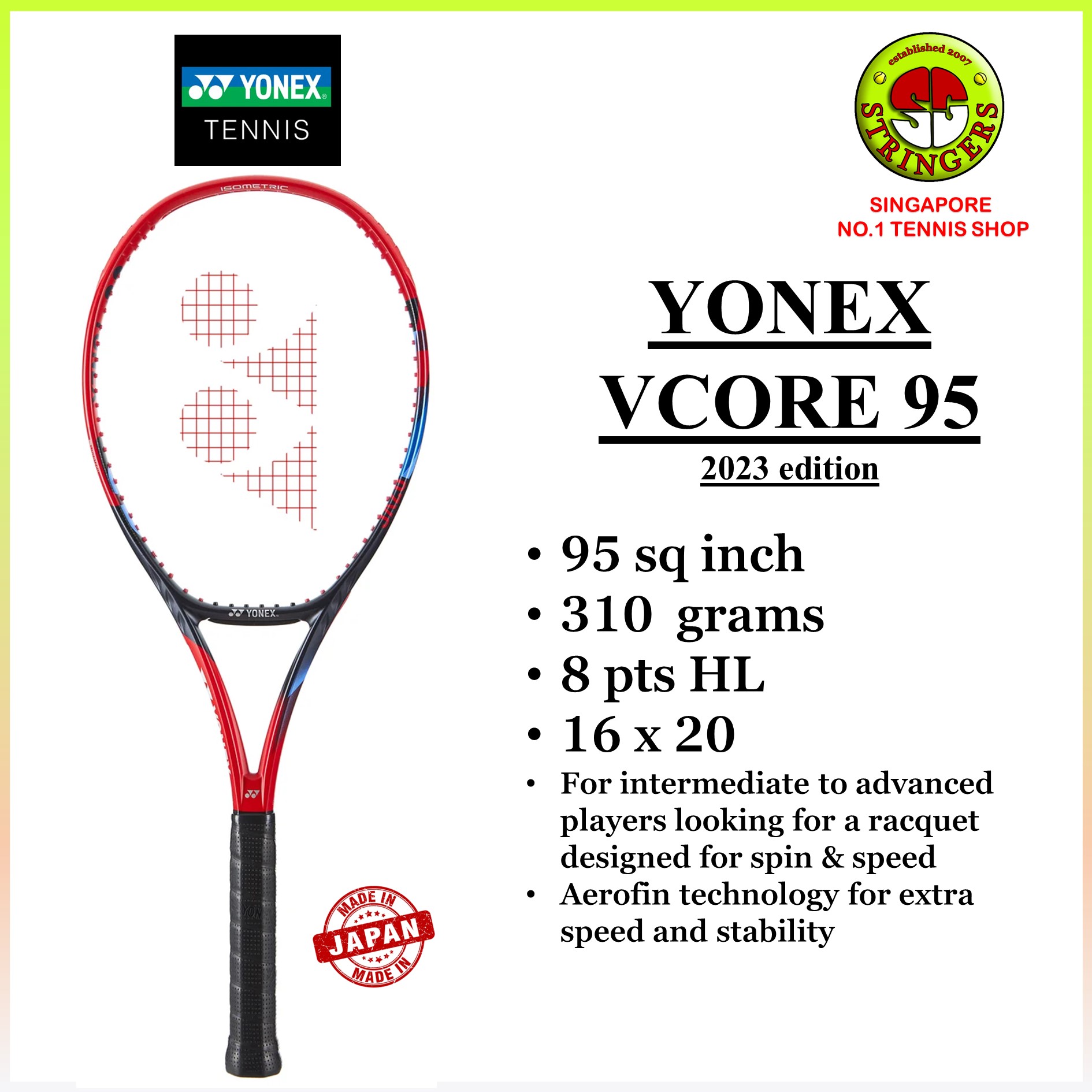 Yonex Vcore 100 [300g] 2023 edition | Lazada Singapore