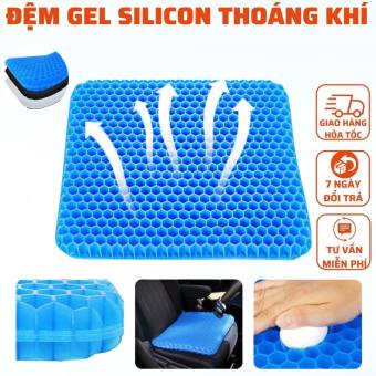 Đệm Ngồi Gel Tổ Ong 3D 2 Lớp Thoáng Khí - Chống Mỏi - Tuần Hoàn Máu
