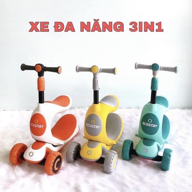 Xe trượt cho bé.xe trượt scooter 3in1 cho bé hàng cao cấp