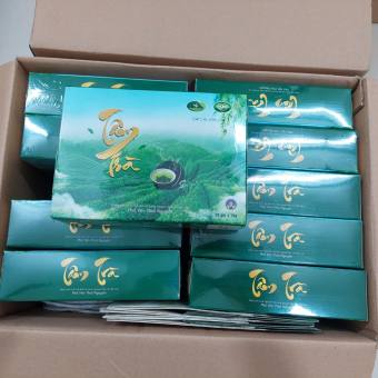 Tâm trà Thái Nguyên (Hộp 200gr gồm 40 gói nhỏ hút chân không)