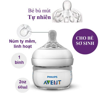 Bình Sữa Tự Nhiên Philips Avent Cho Bé Sơ SInh -Philips Avent Natural