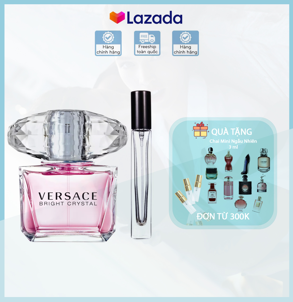 [chai chiết] Nước Hoa nữ Ⓥervace Bright Crystal