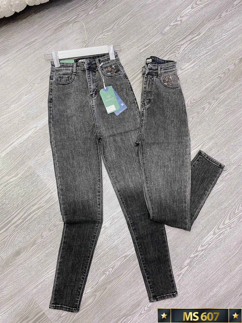 Quần jean nữ lưng siêu cao - quần jean nữ trơn – quần jean nữ co giãn - quần jean nữ thời trang cao cấp 96fashion - jnccv1