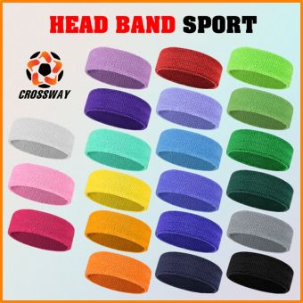 Băng Đô Thể Thao Headband Nam Nữ Băng Trán Thấm Hút Mồ Hôi Băng Đầu Chạy Bộ Bóng Rổ Đá Banh Đạp Xe Tennis Cầu Lông Tập Gym