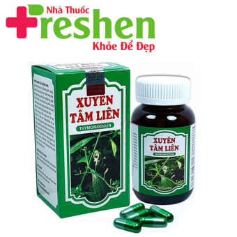 Xuyên tâm liên bổ sung vitamin c, tía tô, húng chanh, thymomodulin, giảm ho - Chai 30 viên