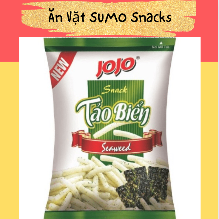 Bim Bim Snack Khoai Tây JoJo Vị Tảo Biển gói 35/40g-Ăn Vặt Sumo Snack