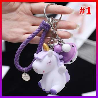 Móc khóa treo balo Kỳ lân Unicorn lady CUTE có Chuông - NHShop