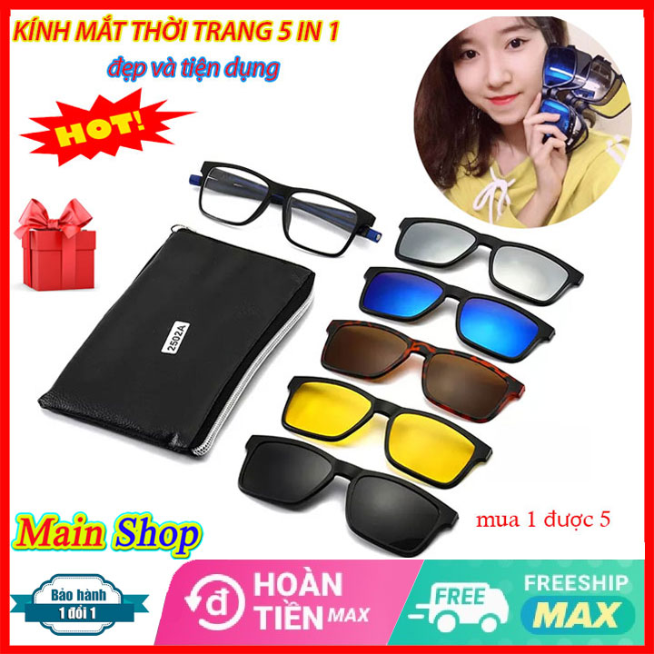 Kính đa tròng nam, Mắt Kính Thời Trang Gọng Chữ V Thời Trang Siêu Hot.