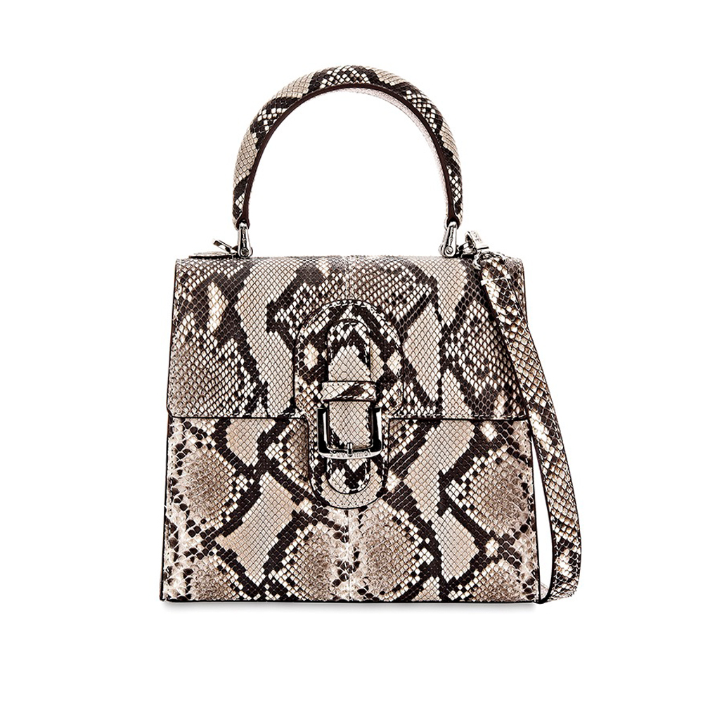 [S'UVIMOL] Madison (Regular) - Natural PYTHON กระเป๋าถือหนังงูสีธรรมชาติ ราคา 44,000 บาท*ส่งฟรี