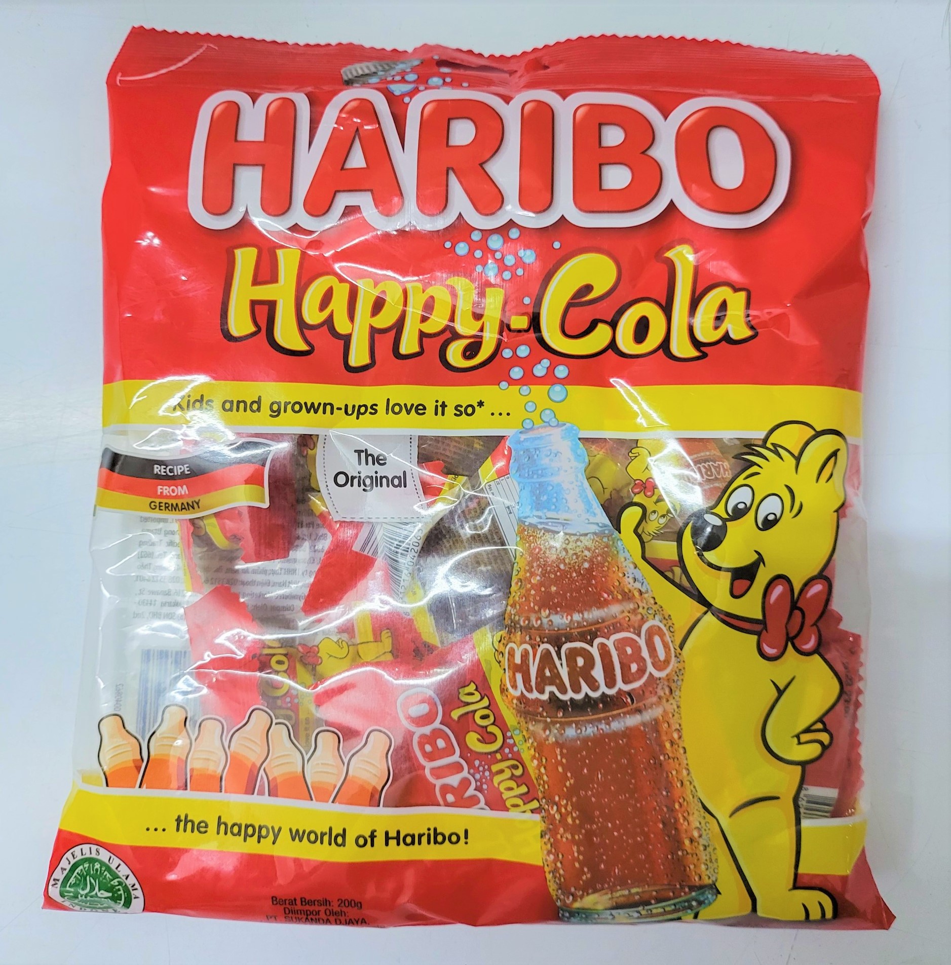 Gói 200g HAPPY COLA  KẸO DẺO HƯƠNG COLA TỰ NHIÊN Turkey HARIBO Jelly Candy