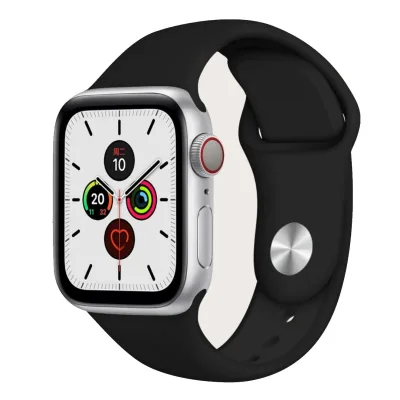 [SG] Apple Watch Series 1/2/3/4/5/6/SE/7 Silicone Strap Watch Band (38mm/40mm/41mm & 42mm/44mm/45mm) (1)