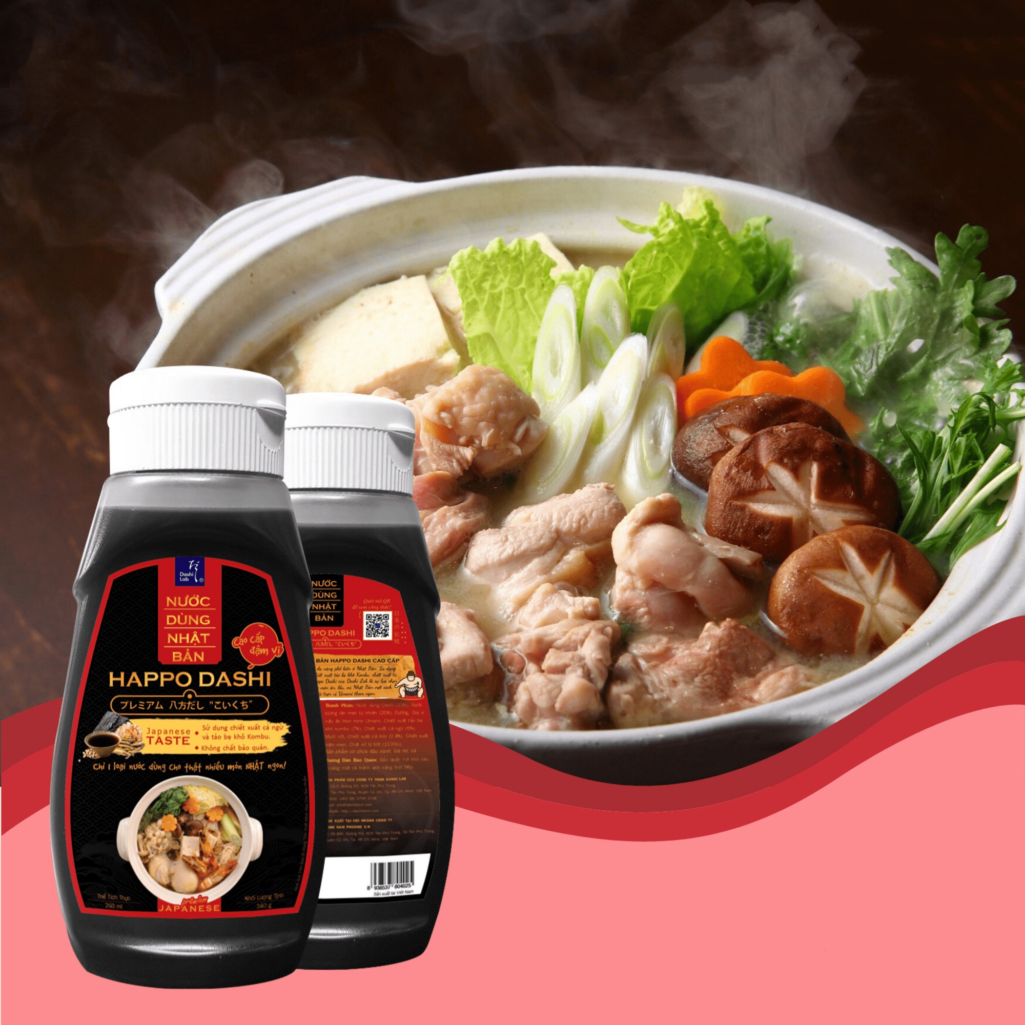 NƯỚC DÙNG HAPPO DASHI NHẬT BẢN CAO CẤP VỊ ĐẬM - DASHI LAB