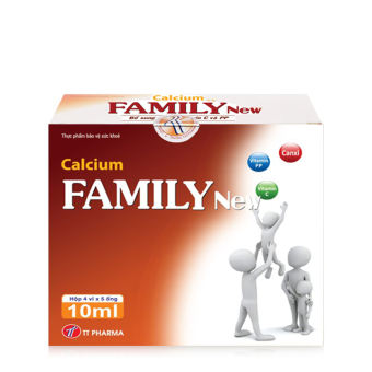 BỔ SUNG CANXI CALCIUM FAMILY NEW (Hộp 20 ống)