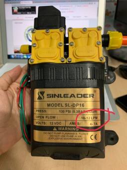 Máy bơm nước đôi mini 12v áp lực cao - máy bơm đôi tăng áp mini 12v - Sinleader