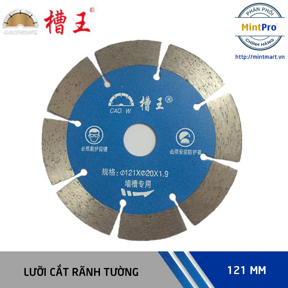 Bộ 2 lưỡi cắt rãnh tường Caowang Ø 121 mm