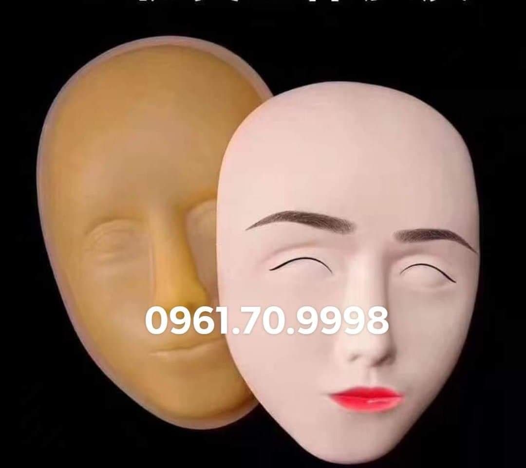 Da khuôn mặt 5D tập phun xăm, trang điểm