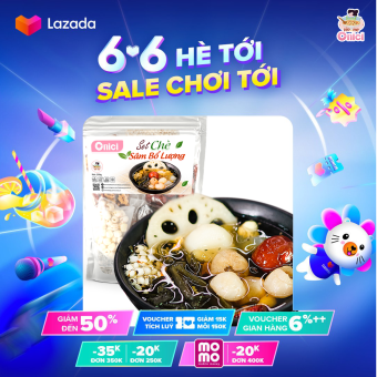 Set chè sâm bổ lượng (Set lớn 30 Chén) Bếp của mẹ Onici