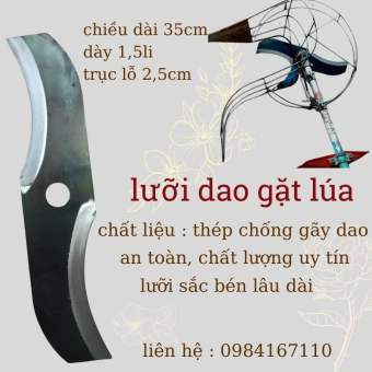 Lưỡi dao máy gặt lúa siêu sắc an toàn sử dụng
