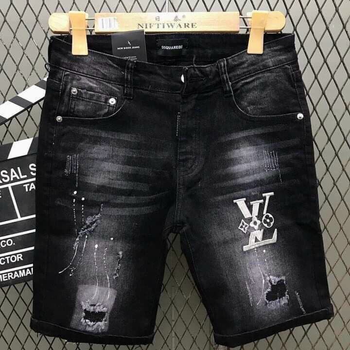 [FREESHIP + ẢNH THẬT] QUẦN SHORT JEAN NAM PHỐI DÂY KÉO VÀ THÊU LOGO ĐẸP THỜI TRANG CAO CẤP HÀNG SHOP