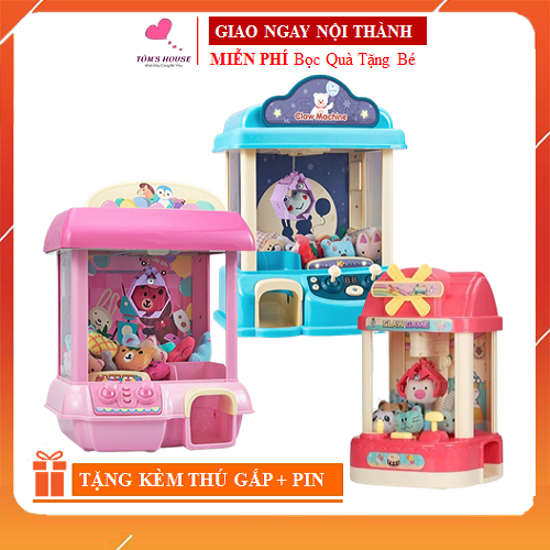 Đồ chơi máy gắp thú cỡ to có điều khiển từ xa kèm thú bông cho bé