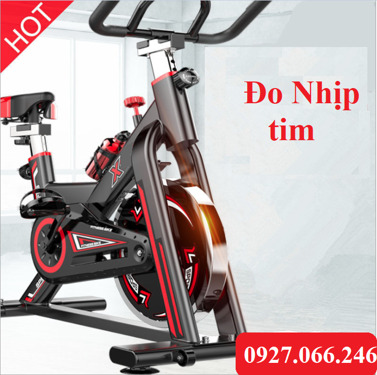 Xe đạp tập thể dục tại nhà , xe đạp tập Tôshikô tặng kèm Đồng hồ+ bình nước+ máy đo nhịp tim