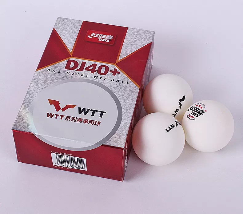 มุมมองเพิ่มเติมของสินค้า ลูกปิงปองเกรดแข่งขันระดับโลก ITTF Approved WTT DHS 3 star DJ40+ ABS Plastic Ball   ล่าสุด 6 ลูก