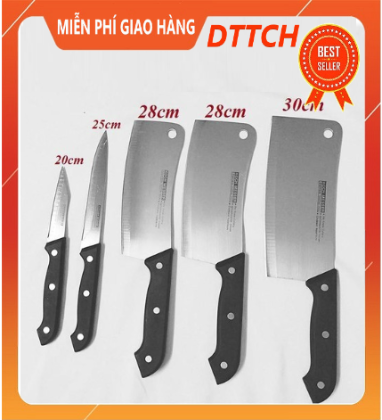 Bộ dao kitchen knife 5 món made in thái lan