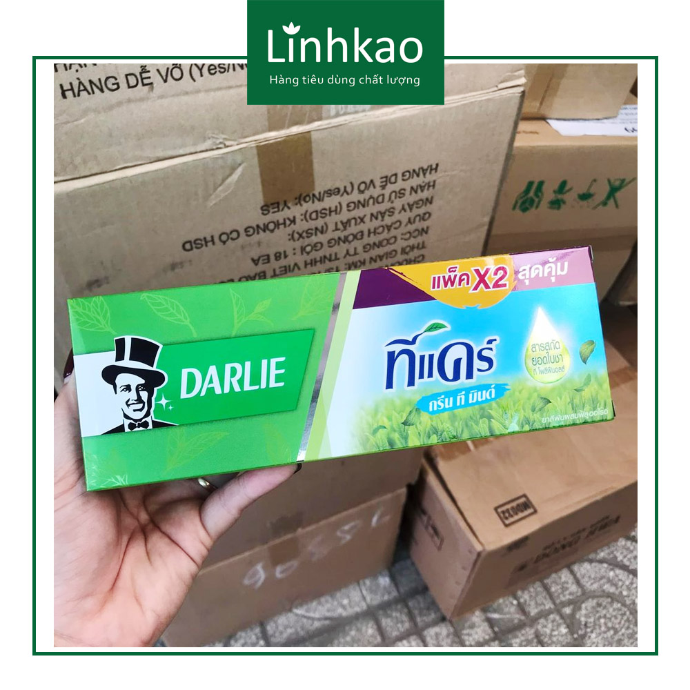 Kem đánh răng ông già darlie thái lan bạc hà & trà xanh 160g/ tuýp